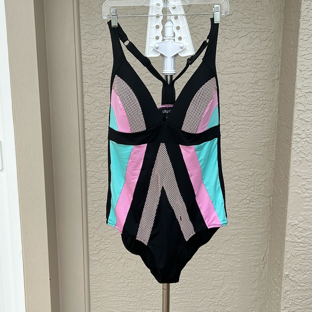 Sexy plus size one piece swimsuit